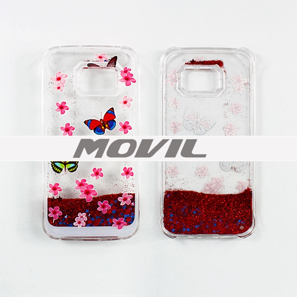 NP-2427 Funda con polvo brillante de estrella estilo para Samsung Galaxy S6 Edge-13